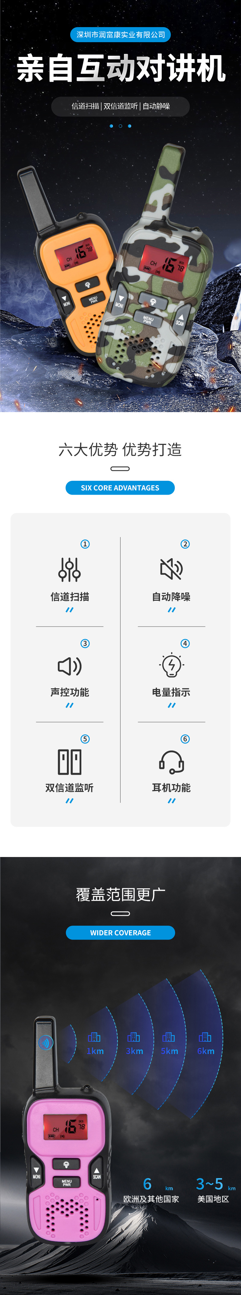 兒童無線對講機(jī) R8